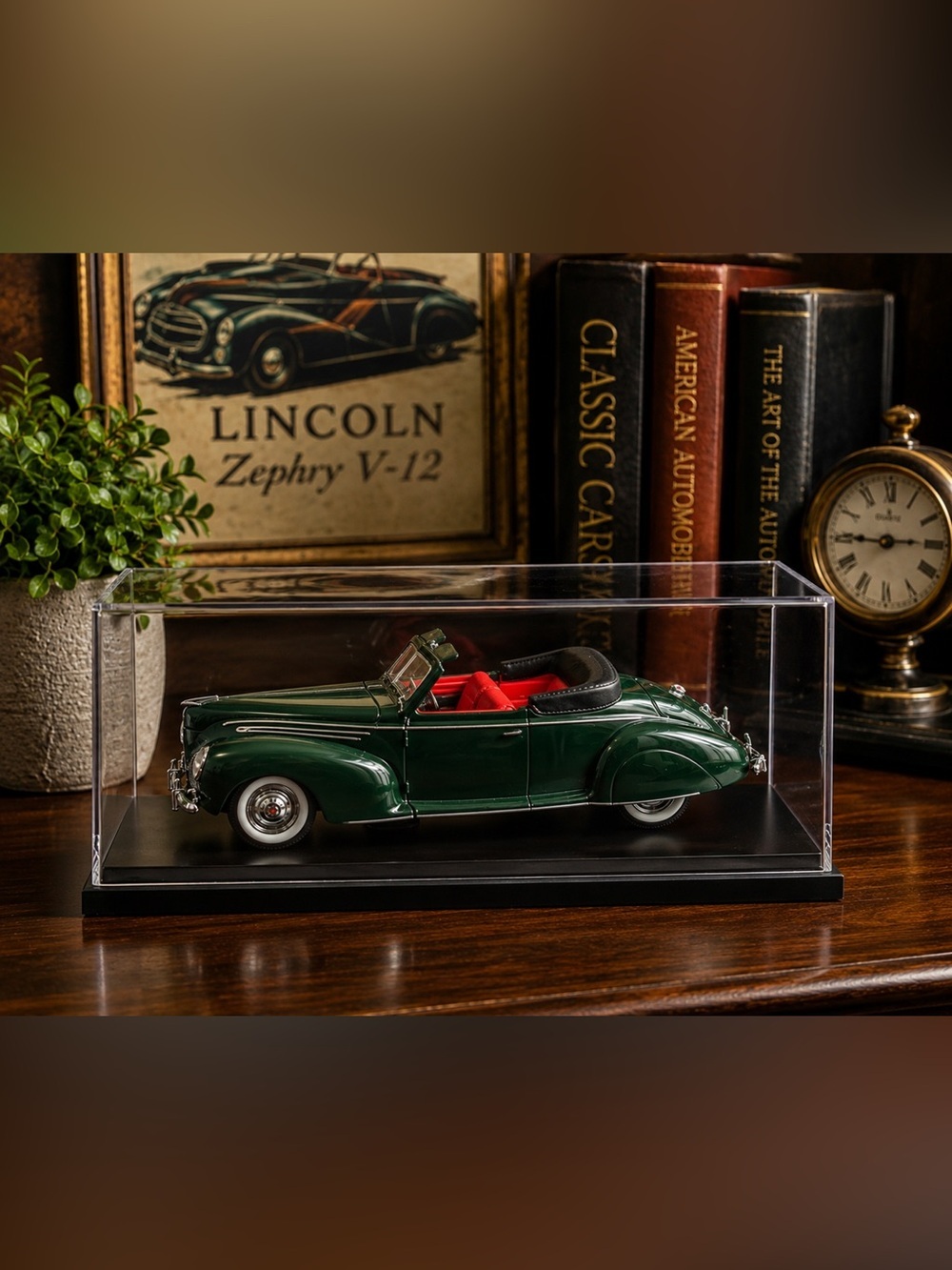 Vintage 1939 Lincoln Zephyr Convertible Diecast Car 1:32 Collectible - Picture 1 of 6